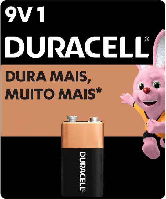 Bateria Alcalina Duracell 9V 