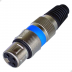 Conector Xlr Femea Linha Azul