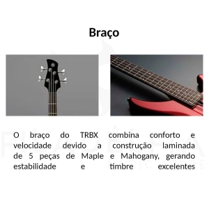 Contra Baixo 4 Cordas Yamaha TRBX 304 MG