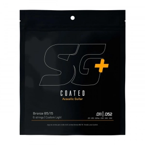 Encordoamento SG + 011 Aço Bronze 85/15 Revestida para Violão