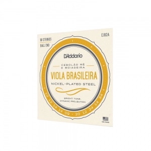 Encordoamento Viola Brasileira D'addarío EJ 82A Cebolão RE & Boiadeira