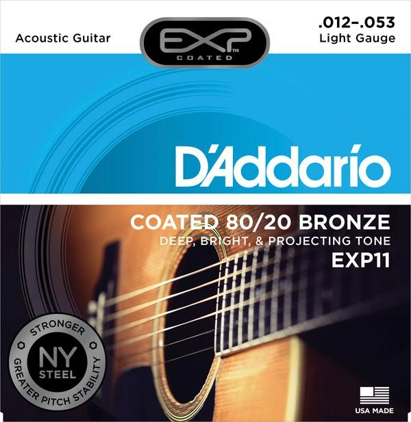 Encordoamento Violão Aço D'Addario 012 EXP 11