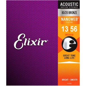 Encordoamento Violão Aço Elixir 013 Bronze 80/20 NANOWEB