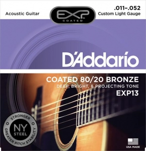 Encordoamneto Violão Aço D'Addario 011 EXP 13