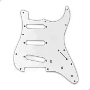 Escudo Guitarra Strato 3Sngl Wh/Prl