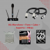 Kit Microfone Dylan Gx-1 + Fone + 2 Cabos + Suporte + 4 Pilhas AA