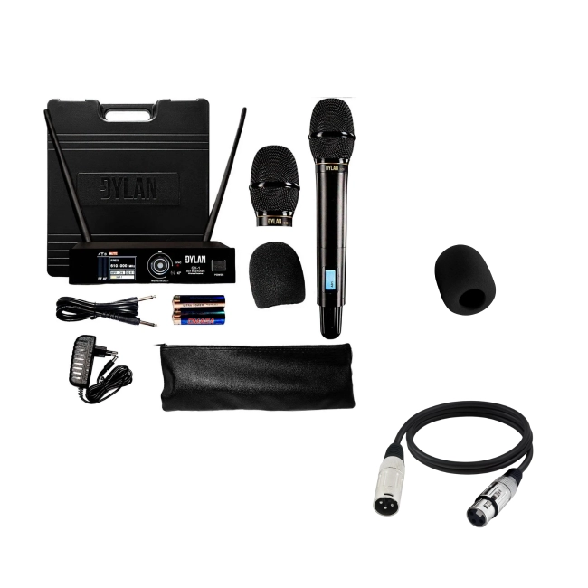 Kit microfone Gx-1 + 1 espuma + 1 cabo Xlr/Xlr