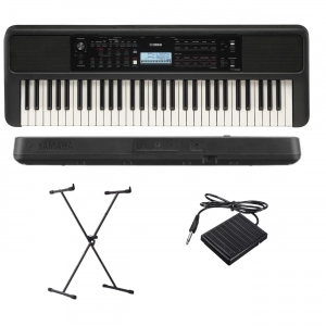 Kit Teclado Arranjador PSR-E383 + Pedal Sustaim + Suporte