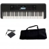 Kit teclado Psr-E 383 Yamaha + Capa + Pedal 