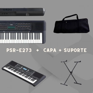 Kit Teclado Psr-E273 + Suporte X + Capa 