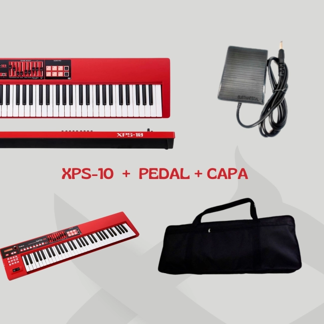 Kit Teclado Xps- 10 + Pedal + Capa