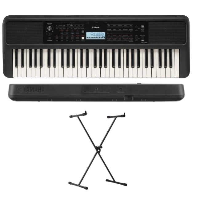 Kit Teclado Yamaha PSR-E383 + Suporte X