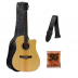 Kit Violão Sunset EQ Classic Series Folk de Aço Natural com Bag + Corda SG + Correia + Capa 