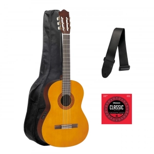 Kit Violão Yamaha Nylon CX 40II + Corda D'Addarío + Correia + Capa