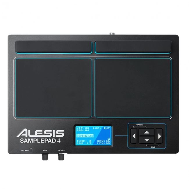 Pad Eletrônico de Percussão Alesis Sampla Pad 4