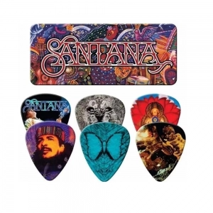 Palheta Dunlop Carlos Santana Medium Sanpt01m Lata Com 6 Unidades 