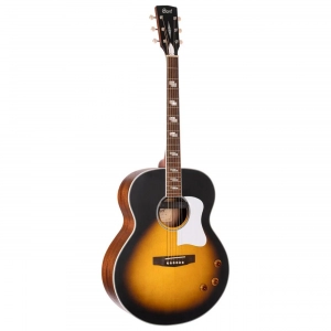 Violão Elétrico Jumbo Cort CJ RETRO VSM Sunburst Bag Pré Fishman